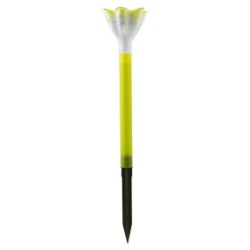 Solar Flower Light LED Ground Plug Night Light (Color: YELLOW)