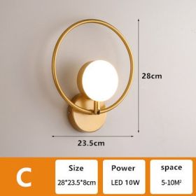 Home Living Room Background Wall Lamp (Option: Style C-Warm light)