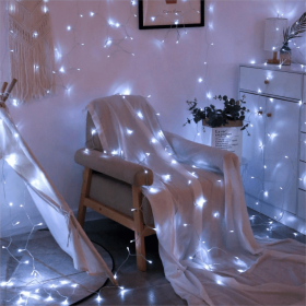 6.56ft/9.84ft/12.12ft/32.8ft Led String Lights; Christmas Party Lights Suppliers (Items: 32.8Ft, Color: Light White)