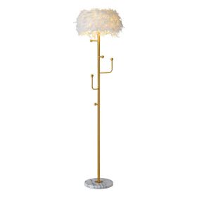 Living Room Hanger Decoration Feather Floor Lamp (Option: Hanger floor lamp-EU)